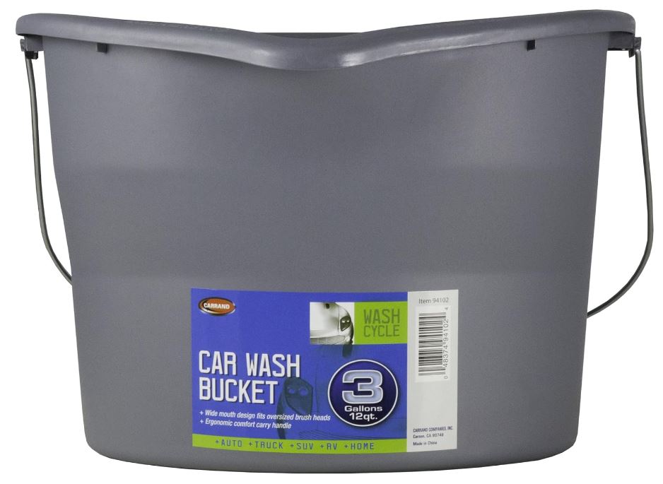 Carrand 94102 Car Wash Bucket (3 Gallon Capacity)