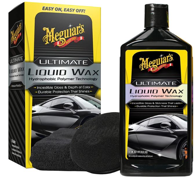 Meguiar's Ultimate Liquid Wax, Durable Protection that Shines, Towel and Pad