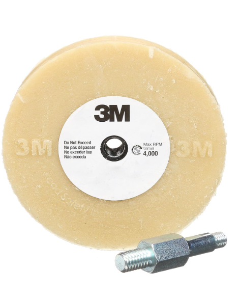 Cubitron 3M Stripe Off Wheel Adhesive Remover Eraser Wheel Removes Decals