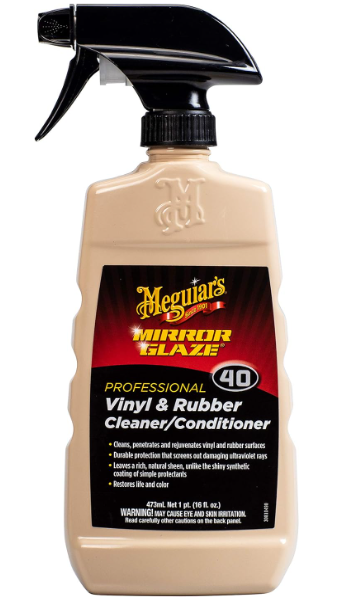 Meguiar's M4016 Mirror Glaze Vinyl & Rubber Cleaner/Conditioner