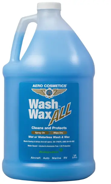 Wet or Waterless Car Wash Wax 128 fl. oz. Aircraft Quality